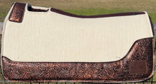 Load image into Gallery viewer, WHITE SADDLE PADS - DESIGNER LEATHER