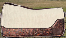 Load image into Gallery viewer, WHITE SADDLE PADS - DESIGNER LEATHER