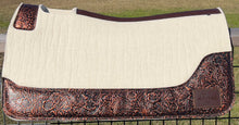 Load image into Gallery viewer, WHITE SADDLE PADS - DESIGNER LEATHER