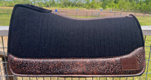 Load image into Gallery viewer, BLACK SADDLE PADS - DESIGNER LEATHER