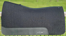 Load image into Gallery viewer, BLACK SADDLE PADS - BROWN AND BLACK LEATHER