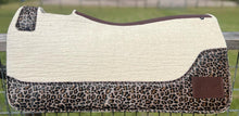 Load image into Gallery viewer, WHITE SADDLE PADS - DESIGNER LEATHER