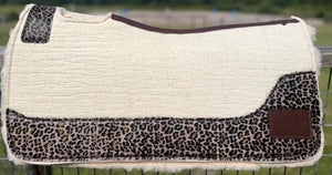 WHITE SADDLE PADS - DESIGNER LEATHER