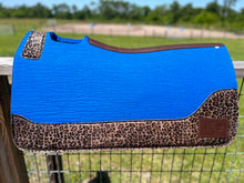 Load image into Gallery viewer, LIGHT ROYAL SADDLE PADS - BROWN LEATHER, COW PRINT, LEOPARD