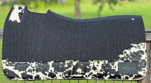 BLACK SADDLE PADS - DESIGNER LEATHER