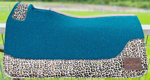 PEACOCK SADDLE PADS - DESIGNER LEATHER