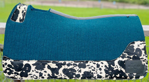 PEACOCK SADDLE PADS - DESIGNER LEATHER