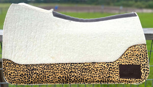 WHITE SADDLE PADS - DESIGNER LEATHER