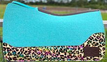 Load image into Gallery viewer, SKY BLUE SADDLE PADS - DESIGNER LEATHER