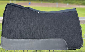 BLACK SADDLE PADS - BROWN AND BLACK LEATHER