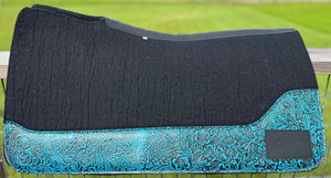 BLACK SADDLE PADS - DESIGNER LEATHER