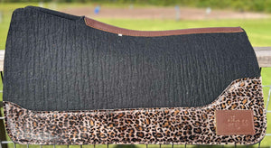 BLACK SADDLE PADS - DESIGNER LEATHER