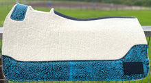 Load image into Gallery viewer, WHITE SADDLE PADS - DESIGNER LEATHER