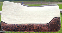 Load image into Gallery viewer, WHITE SADDLE PADS - DESIGNER LEATHER