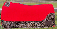 Load image into Gallery viewer, RED SADDLE PADS - DESIGNER LEATHER *