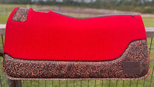 Load image into Gallery viewer, RED SADDLE PADS - DESIGNER LEATHER *