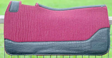 Load image into Gallery viewer, WINE SADDLE PADS - BROWN LEATHER AND LEOPARD