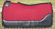 Load image into Gallery viewer, WINE SADDLE PADS - BROWN LEATHER AND LEOPARD