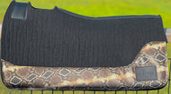 BLACK SADDLE PADS - DESIGNER LEATHER
