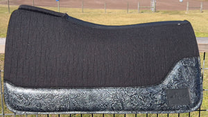 BLACK SADDLE PADS - DESIGNER LEATHER
