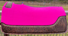 Load image into Gallery viewer, HOT PINK SADDLE PADS - DESIGNER LEATHER