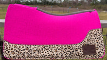 Load image into Gallery viewer, HOT PINK SADDLE PADS - DESIGNER LEATHER