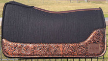 Load image into Gallery viewer, BLACK SADDLE PADS - DESIGNER LEATHER
