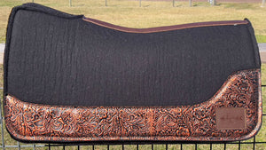 BLACK SADDLE PADS - DESIGNER LEATHER