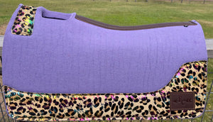 LAVENDER SADDLE PADS - DESIGNER LEATHER