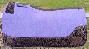 LAVENDER SADDLE PADS - DESIGNER LEATHER