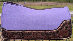 LAVENDER SADDLE PADS - DESIGNER LEATHER