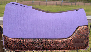LAVENDER SADDLE PADS - DESIGNER LEATHER