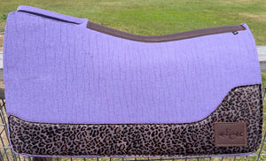 LAVENDER SADDLE PADS - DESIGNER LEATHER