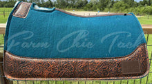Load image into Gallery viewer, PEACOCK SADDLE PADS - DESIGNER LEATHER