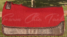 Load image into Gallery viewer, AUBURN (BURNT RED/ORANGE) SADDLE PADS - DESIGNER LEATHER