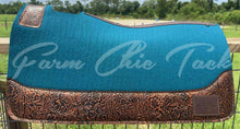 Load image into Gallery viewer, PEACOCK SADDLE PADS - DESIGNER LEATHER