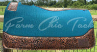 PEACOCK SADDLE PADS - DESIGNER LEATHER