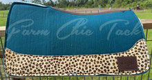 Load image into Gallery viewer, PEACOCK SADDLE PADS - DESIGNER LEATHER