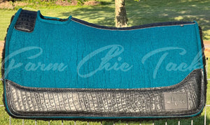 PEACOCK SADDLE PADS - DESIGNER LEATHER