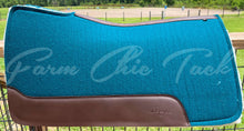 Load image into Gallery viewer, PEACOCK SADDLE PADS - BROWN LEATHER