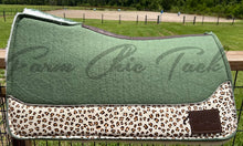Load image into Gallery viewer, OLIVE SADDLE PADS - DESIGNER LEATHER