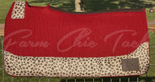 Load image into Gallery viewer, AUBURN (BURNT RED/ORANGE) SADDLE PADS - DESIGNER LEATHER