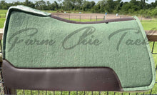 Load image into Gallery viewer, OLIVE SADDLE PADS - BROWN LEATHER