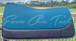 PEACOCK SADDLE PADS - DESIGNER LEATHER
