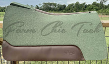 Load image into Gallery viewer, OLIVE SADDLE PADS - BROWN LEATHER