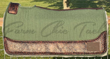 Load image into Gallery viewer, OLIVE SADDLE PADS - DESIGNER LEATHER