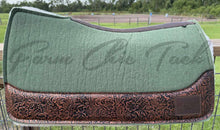 Load image into Gallery viewer, OLIVE SADDLE PADS - DESIGNER LEATHER