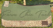 Load image into Gallery viewer, OLIVE SADDLE PADS - DESIGNER LEATHER