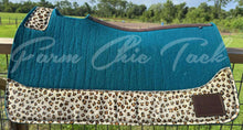 Load image into Gallery viewer, PEACOCK SADDLE PADS - DESIGNER LEATHER