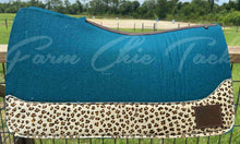 Load image into Gallery viewer, PEACOCK SADDLE PADS - DESIGNER LEATHER
